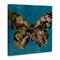 Stupell Industries Vivid Blue with Butterfly Canvas Wall Art Design by Naomi McCavitt